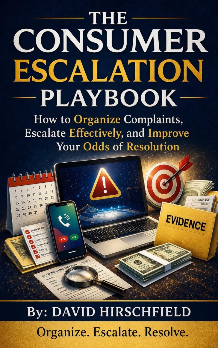 The Consumer Escalation Playbook book cover by David J. Hirschfield