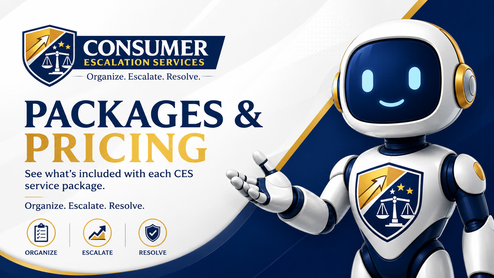 Consumer Escalation Services packages and pricing — flat-rate nonlegal complaint support
